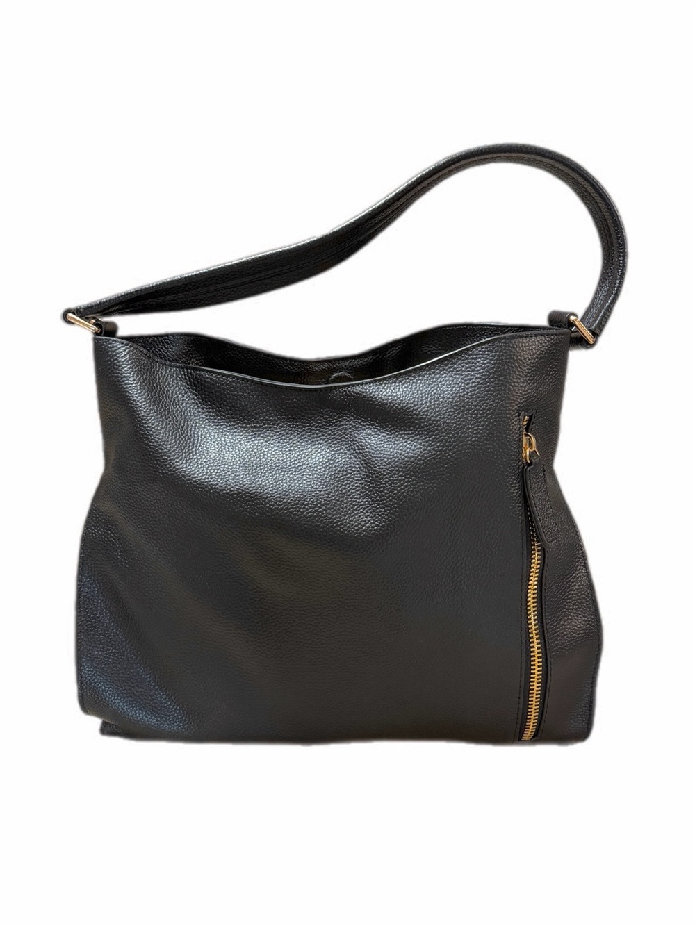 Tote Le Monde NWOT Florence Slouch Shoulder Bag Black - Picture 4 of 8
